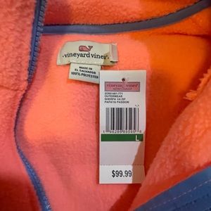 vineyard vines neon pink never worn with tag size large